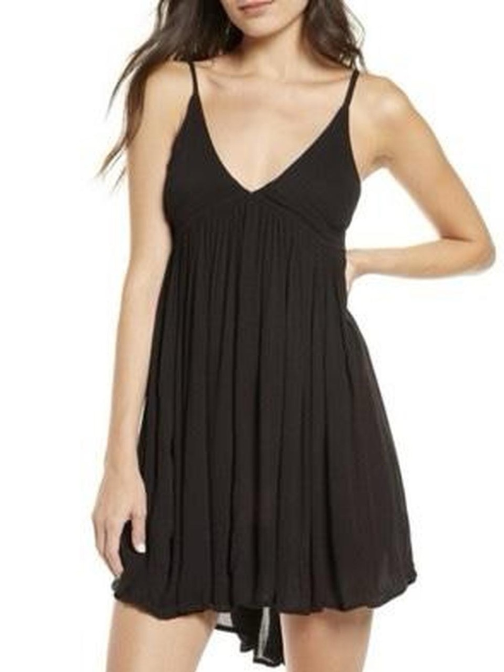 O'Neill Salt Water Solids Cover Up Tank Dress, Black, L